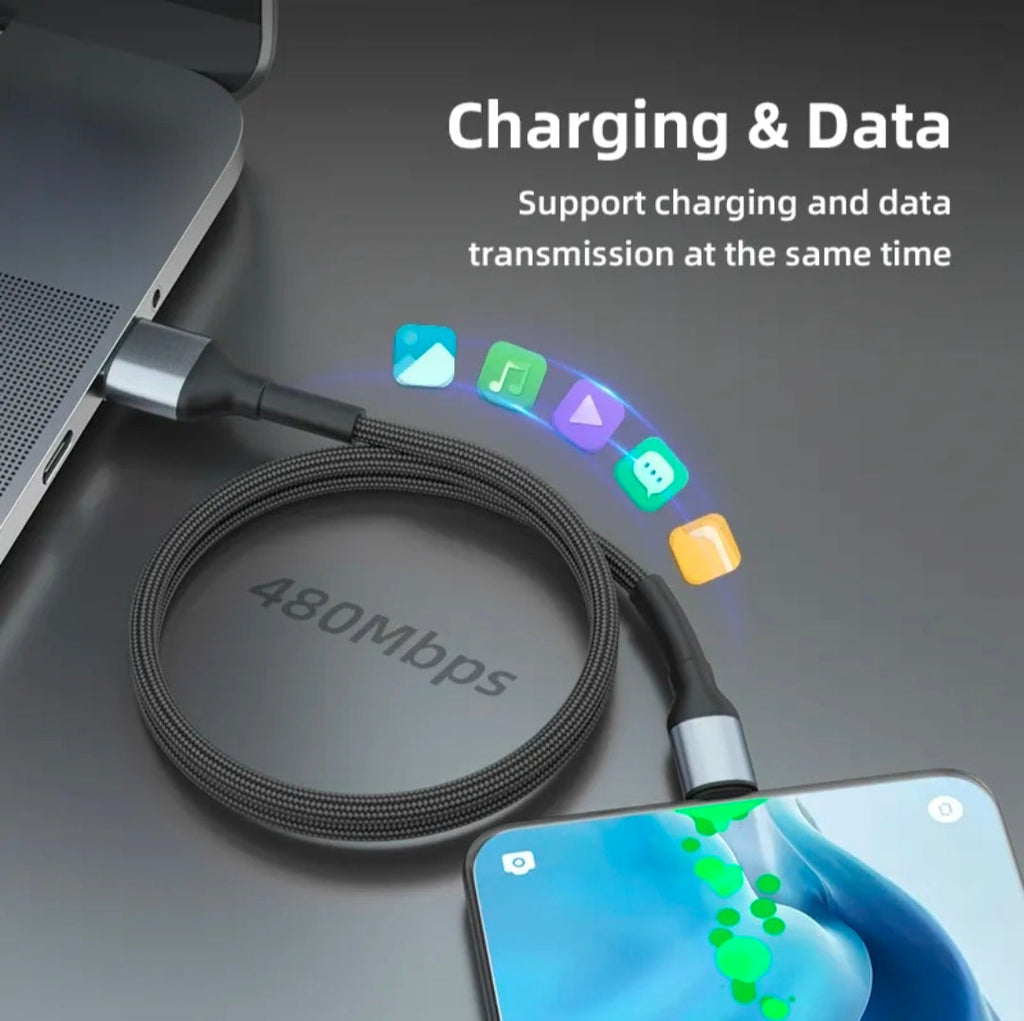 USB-A to Type-C Braided Fast Charging Cable