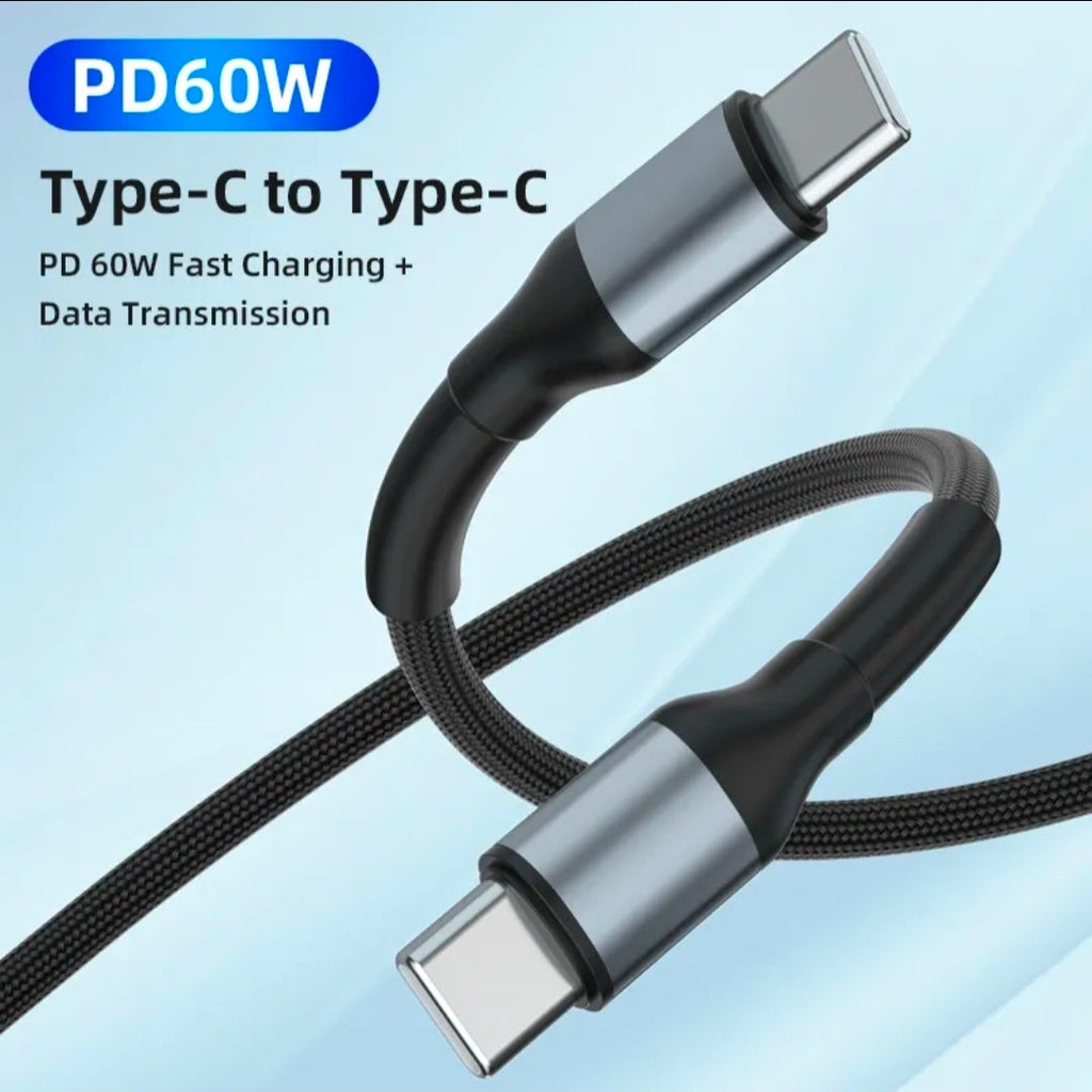 USB-C to USB-C PD 60W Fast Charging Cable