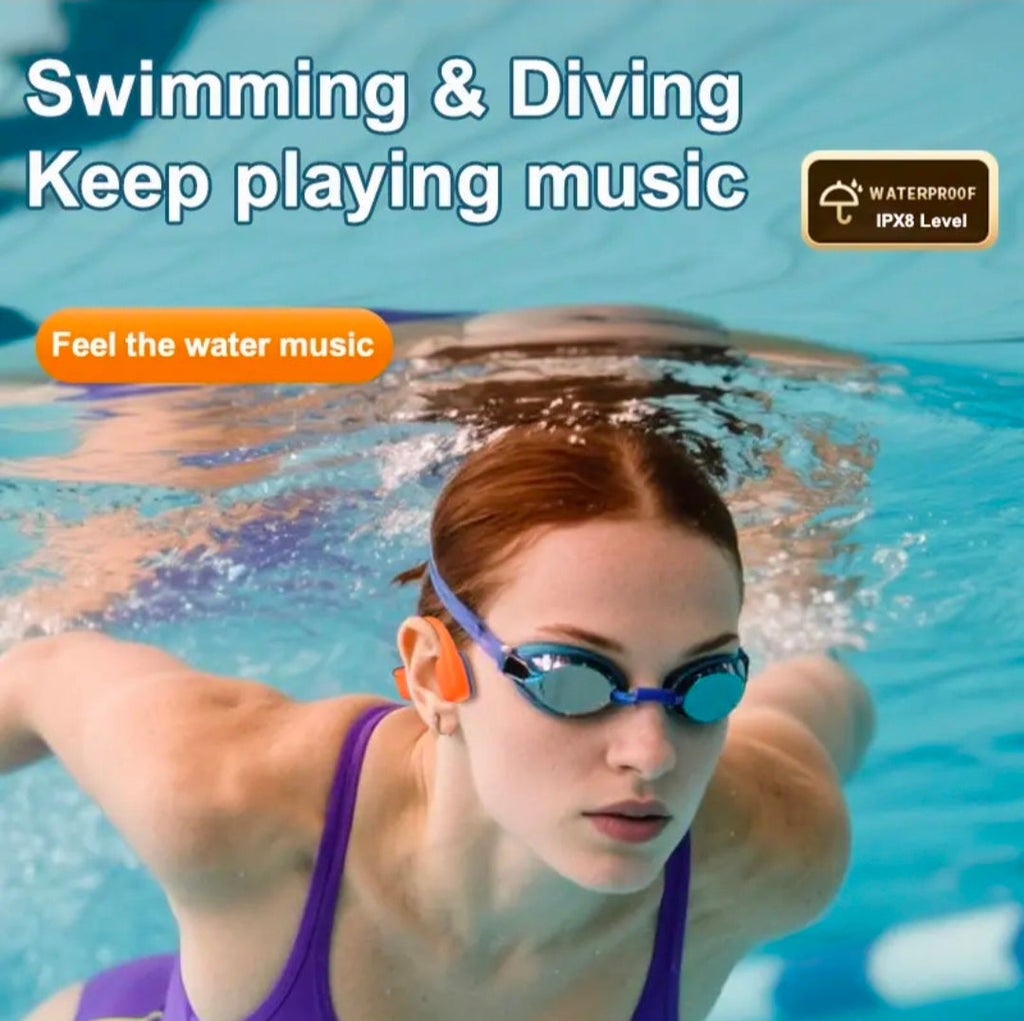 Bone Conduction Swimming Headphone – IPX8 Waterproof