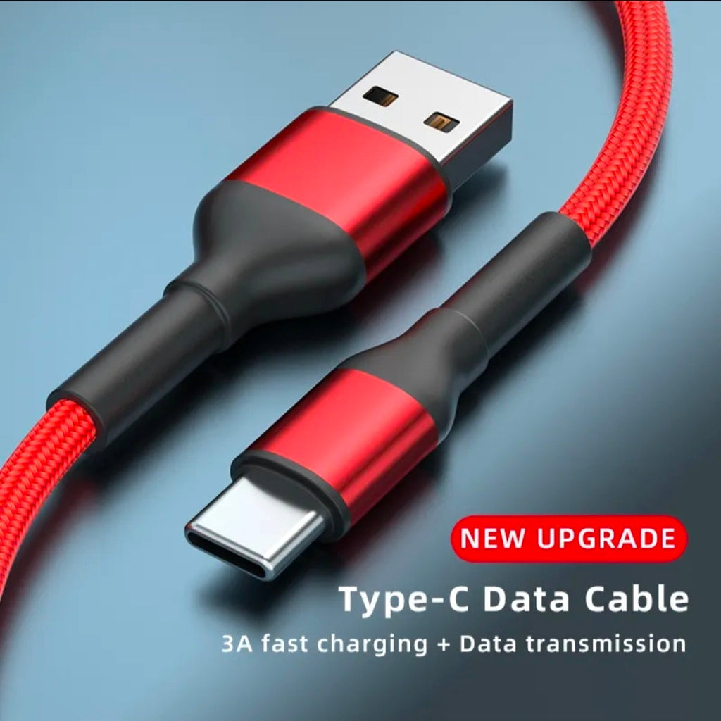 USB-A to Type-C Braided Fast Charging Cable