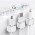Magnetic Cable Clips with Crystal Top Design